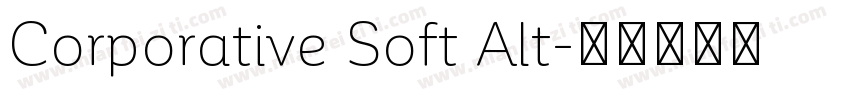 Corporative Soft Alt字体转换